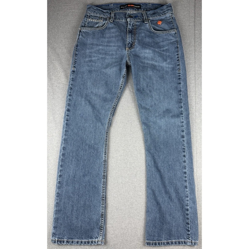 Wrangler FR Flame Resistant Jeans Mens 31x32 Relaxed Straight CAT2 ATPV 17